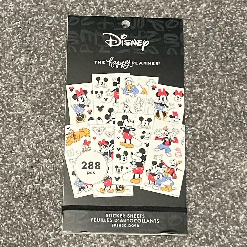 The Happy Planner Large Mickey Mouse & Minnie Mouse Disney Value Pack Stickers